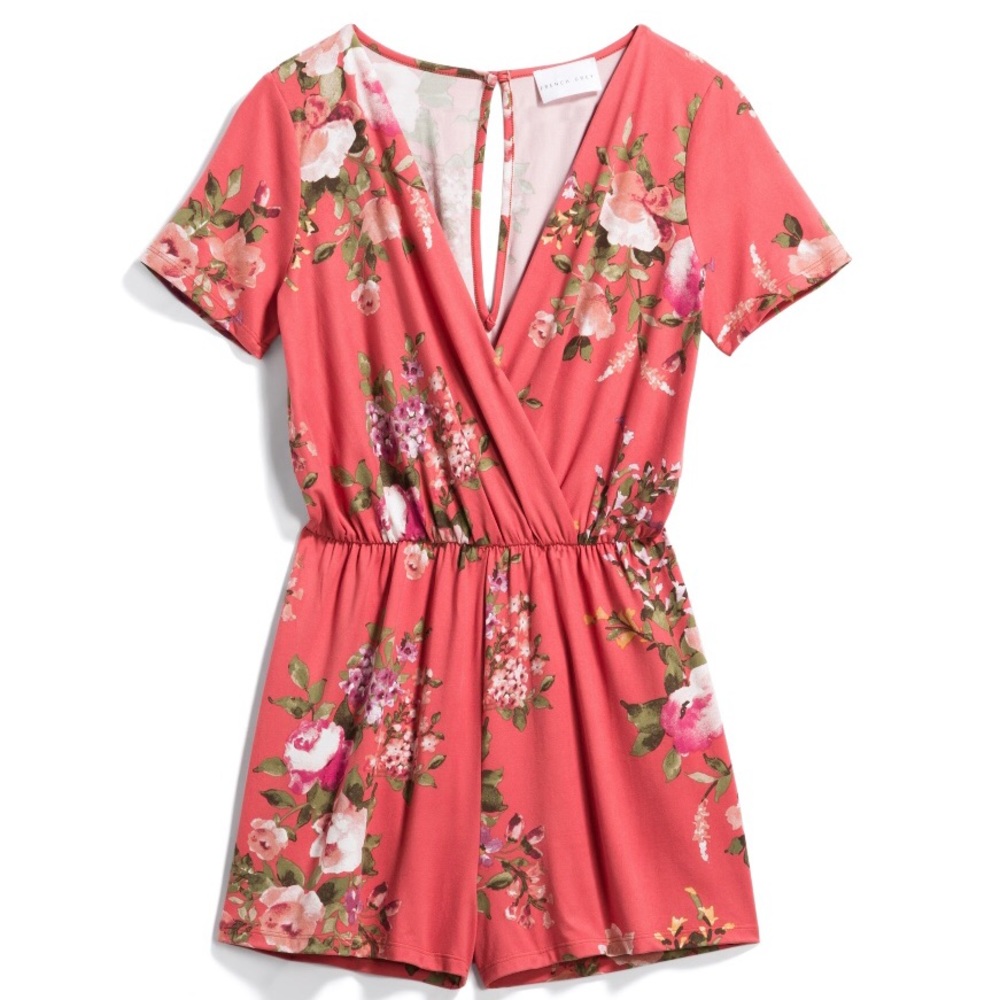 Pink Flower Romper